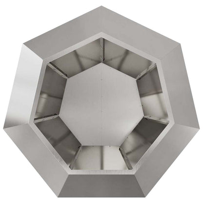 Planter 2 pcs Silver 100 x 100 x 80 cm Stainless Steel
