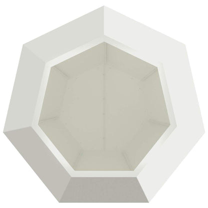Planter 2 pcs White 75 x 75 x 60 cm Steel