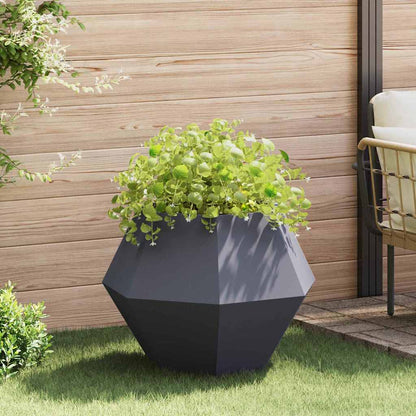 Planter Anthracite 75 x 75 x 60 cm Steel