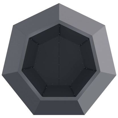 Planter Anthracite 75 x 75 x 60 cm Steel