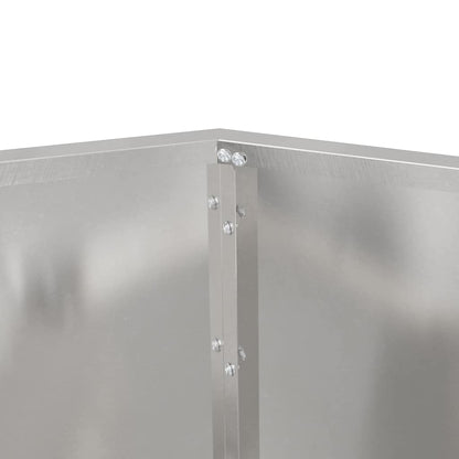 Planter 2 pcs Silver 75 x 75 x 60 cm Stainless Steel