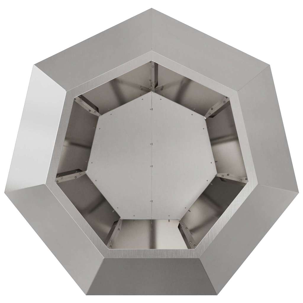 Planter 2 pcs Silver 75 x 75 x 60 cm Stainless Steel