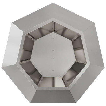 Planter 2 pcs Silver 75 x 75 x 60 cm Stainless Steel