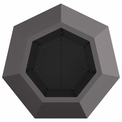 Planter Black 50 x 50 x 40 cm Steel