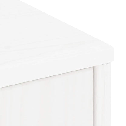 Side Cabinets 5 pcs "ODDA" White 40x24x79 cm Solid Wood Pine