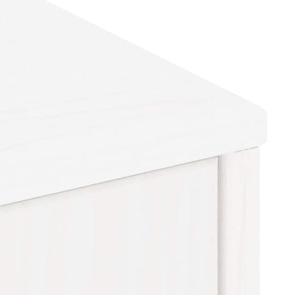 Side Cabinets 5 pcs ODDA White 40x24x79 cm Solid Wood Pine