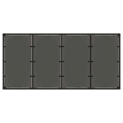 Garden Dining Set 9 pcs Black Poly Rattan
