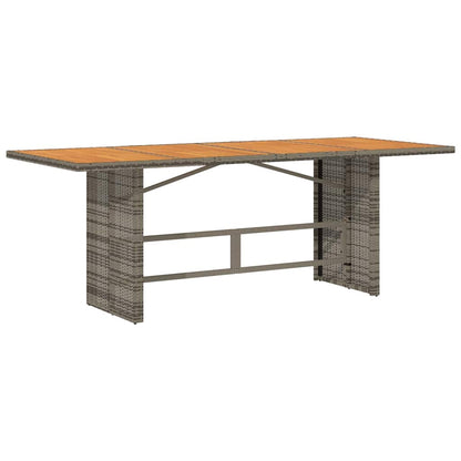 Garden Dining Set 9 pcs Grey and Brown Poly Rattan
