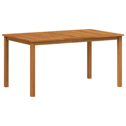 Garden Dining Set 5 pcs Beige Solid Acacia Wood