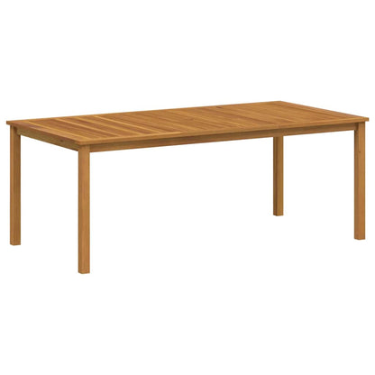 Garden Dining Set 7 pcs Black Solid Acacia Wood