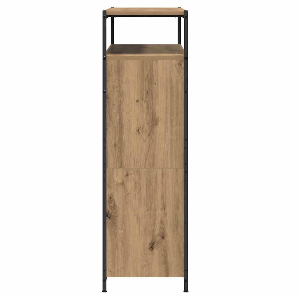 Shoe Cabinet 100 x 34 x 112 cm Engineered Wood Artisan Oak