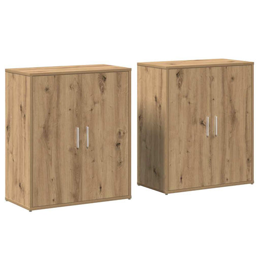 Sideboard 2 pcs Artisan Oak 60 x 31 x 70 cm Engineered Wood