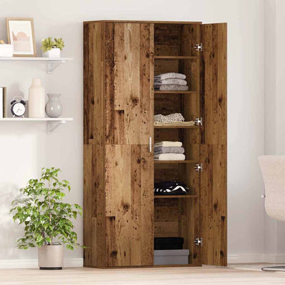 Highboard Old Wood 80 x 35 x 180 cm Engineered wood