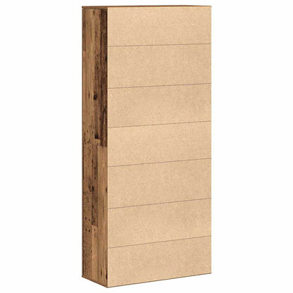 Highboard Old Wood 80 x 35 x 180 cm Engineered wood