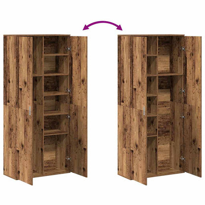 Highboard Old Wood 80 x 35 x 180 cm Engineered wood