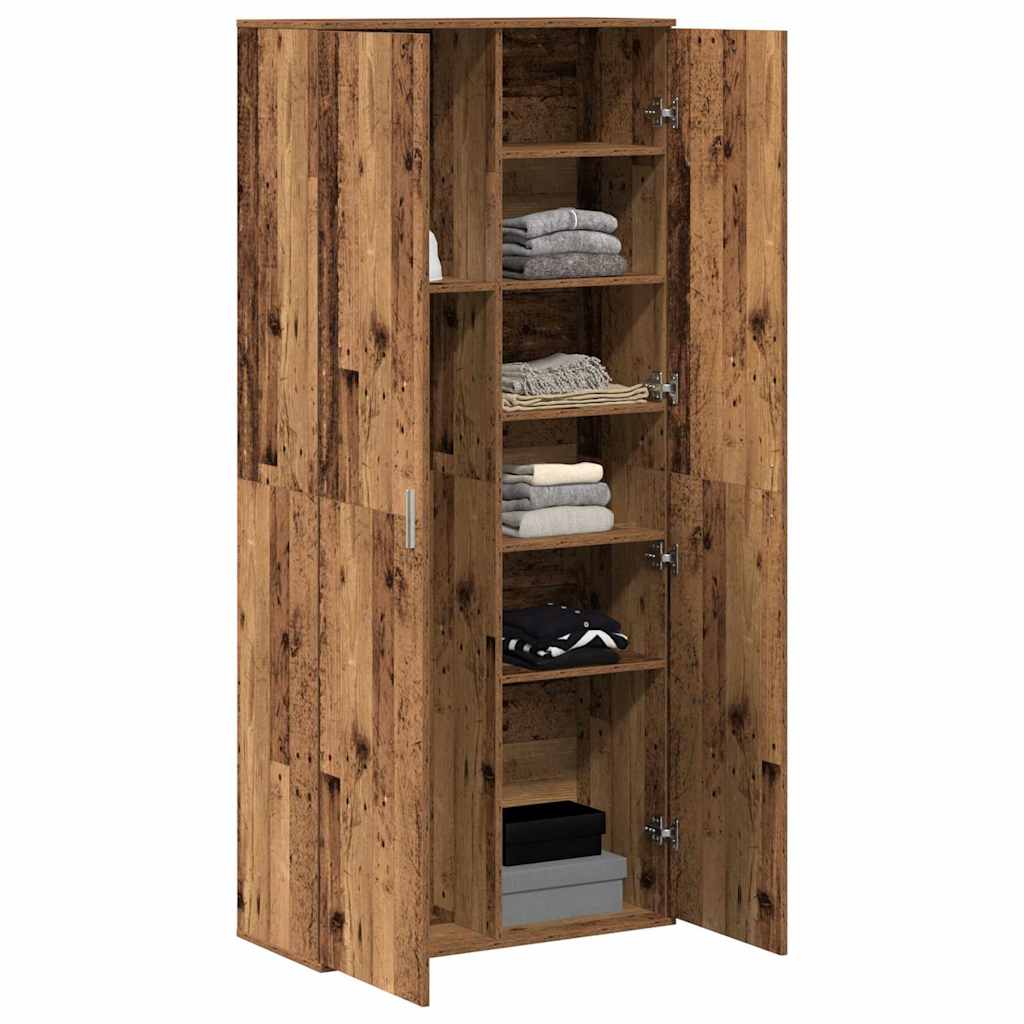 Highboard Old Wood 80 x 35 x 180 cm Engineered wood