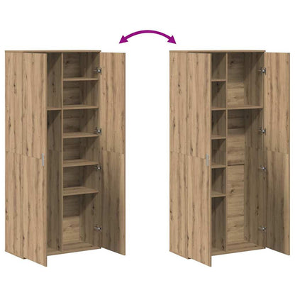 Highboard Artisan oak 80 x 35 x 180 cm Engineered wood