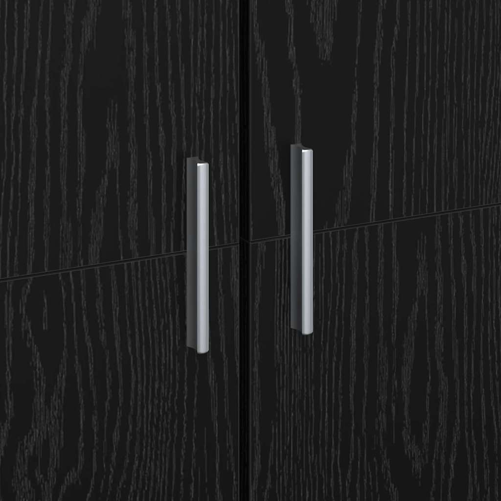 Highboard 80 x 35 x 180 cm Engineered Wood Black oak