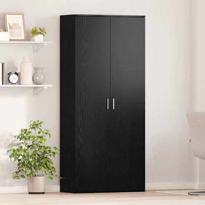 Highboard 80 x 35 x 180 cm Engineered Wood Black oak