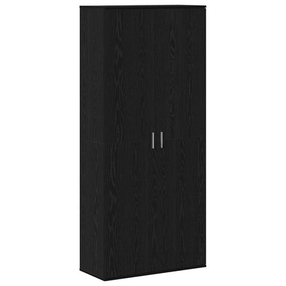 Highboard 80 x 35 x 180 cm Engineered Wood Black oak