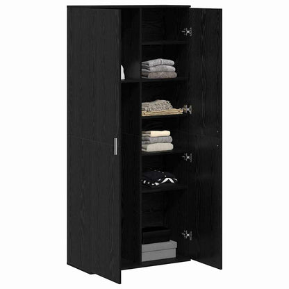 Highboard 80 x 35 x 180 cm Engineered Wood Black oak