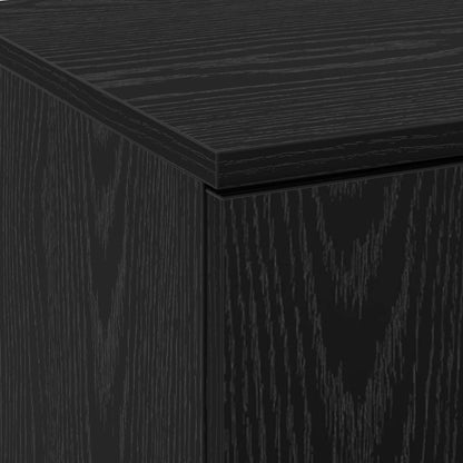 Highboard 70 x 33.5 x 180 cm Engineered Wood Black Oak