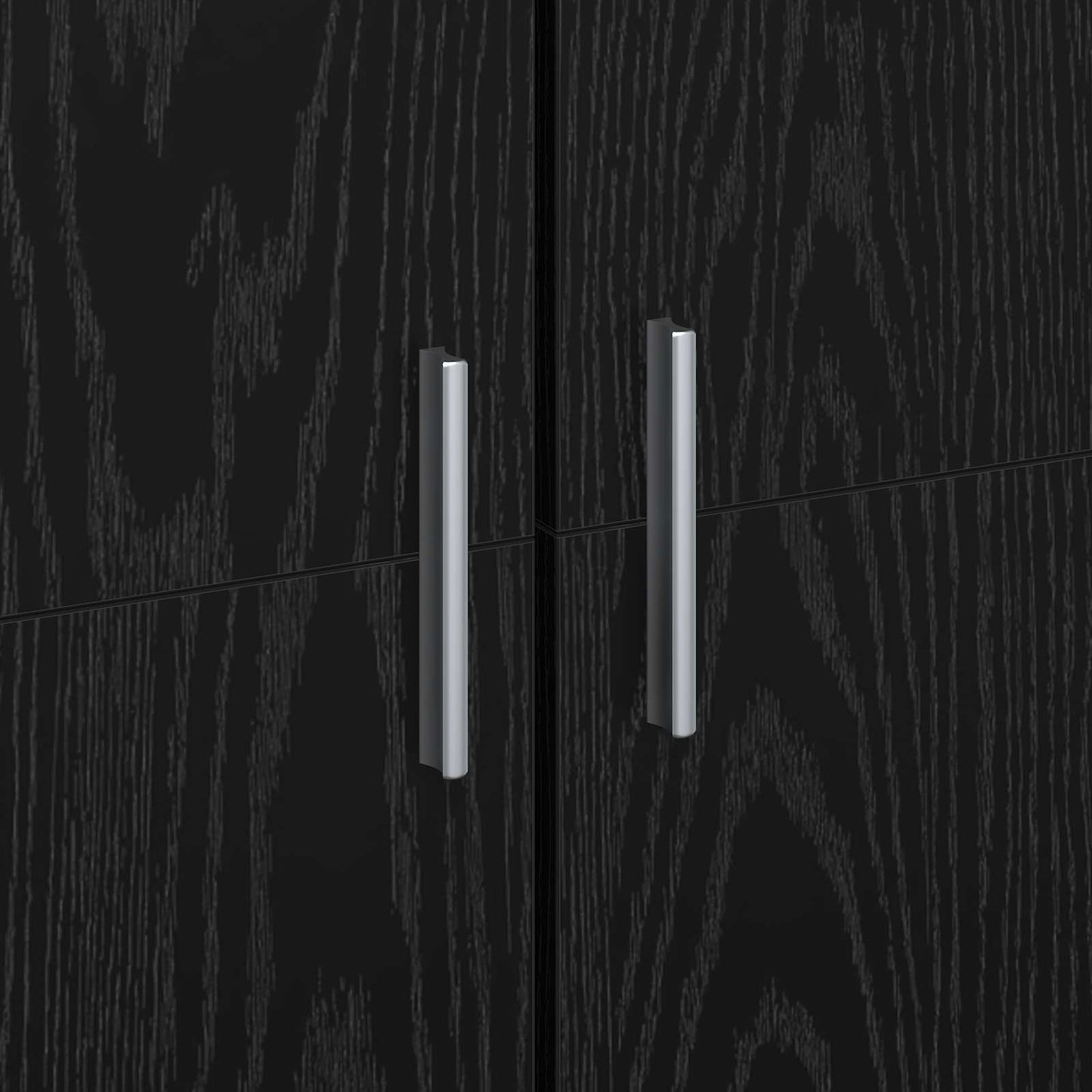 Highboard 70 x 33.5 x 180 cm Engineered Wood Black Oak