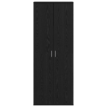 Highboard 70 x 33.5 x 180 cm Engineered Wood Black Oak