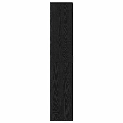 Highboard 70 x 33.5 x 180 cm Engineered Wood Black Oak