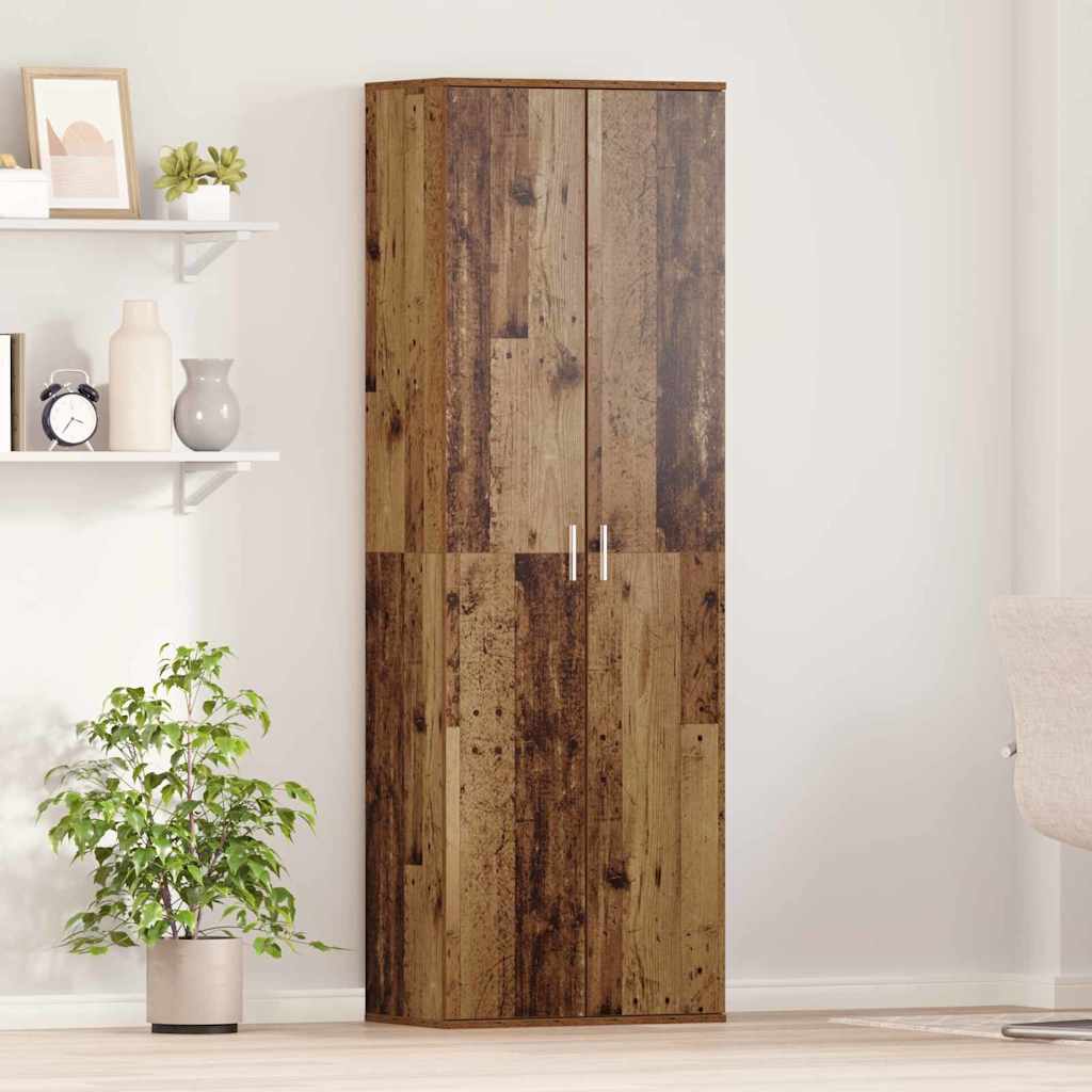 Highboard 60 x 35 x 180 cm Engineered Wood Old Wood