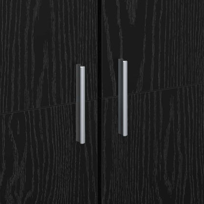 Highboard Black oak 60 x 35 x 180 cm Engineered wood