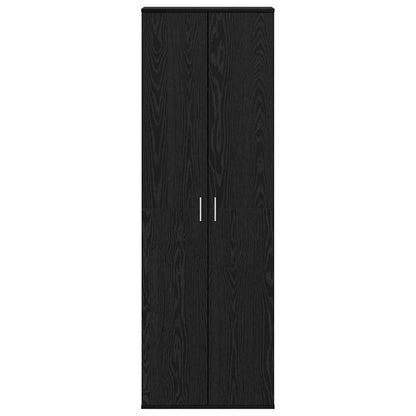 Highboard Black oak 60 x 35 x 180 cm Engineered wood