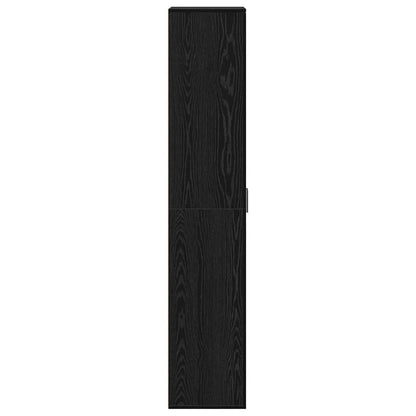 Highboard Black oak 60 x 35 x 180 cm Engineered wood