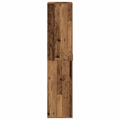 Highboard with Shelf Old Wood 80 x 39 x 178 cm Engineered wood