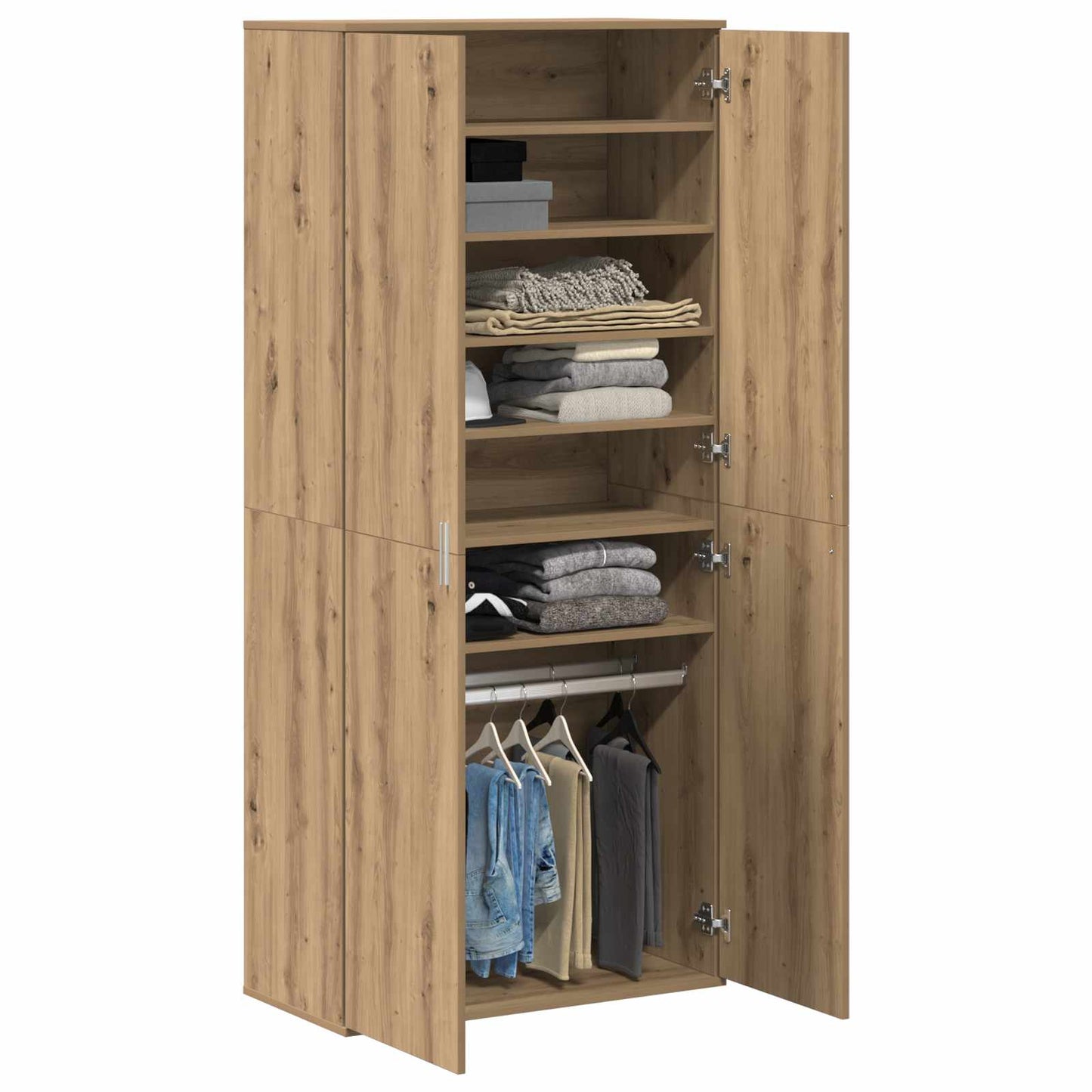 Highboard 80 x 39 x 178 cm Engineered wood Artisan oak