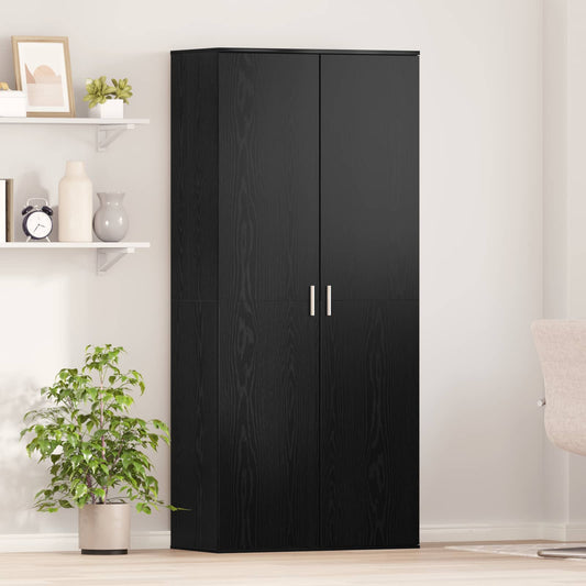 Highboard 80 x 39 x 178 cm Engineered Wood Black Oak