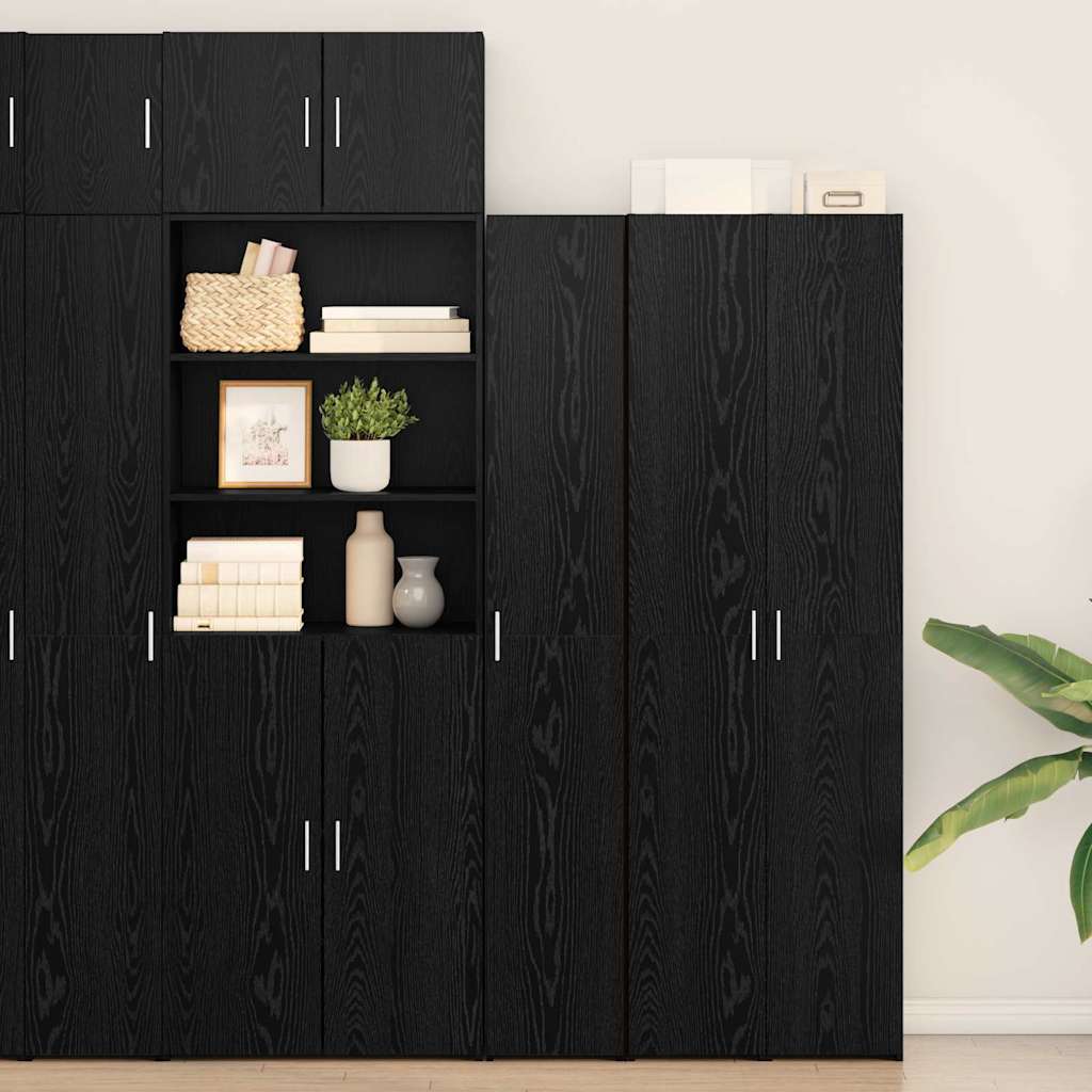 Highboard Black Oak 30 x 42.5 x 185 cm