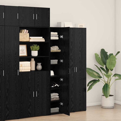 Highboard Black Oak 30 x 42.5 x 185 cm