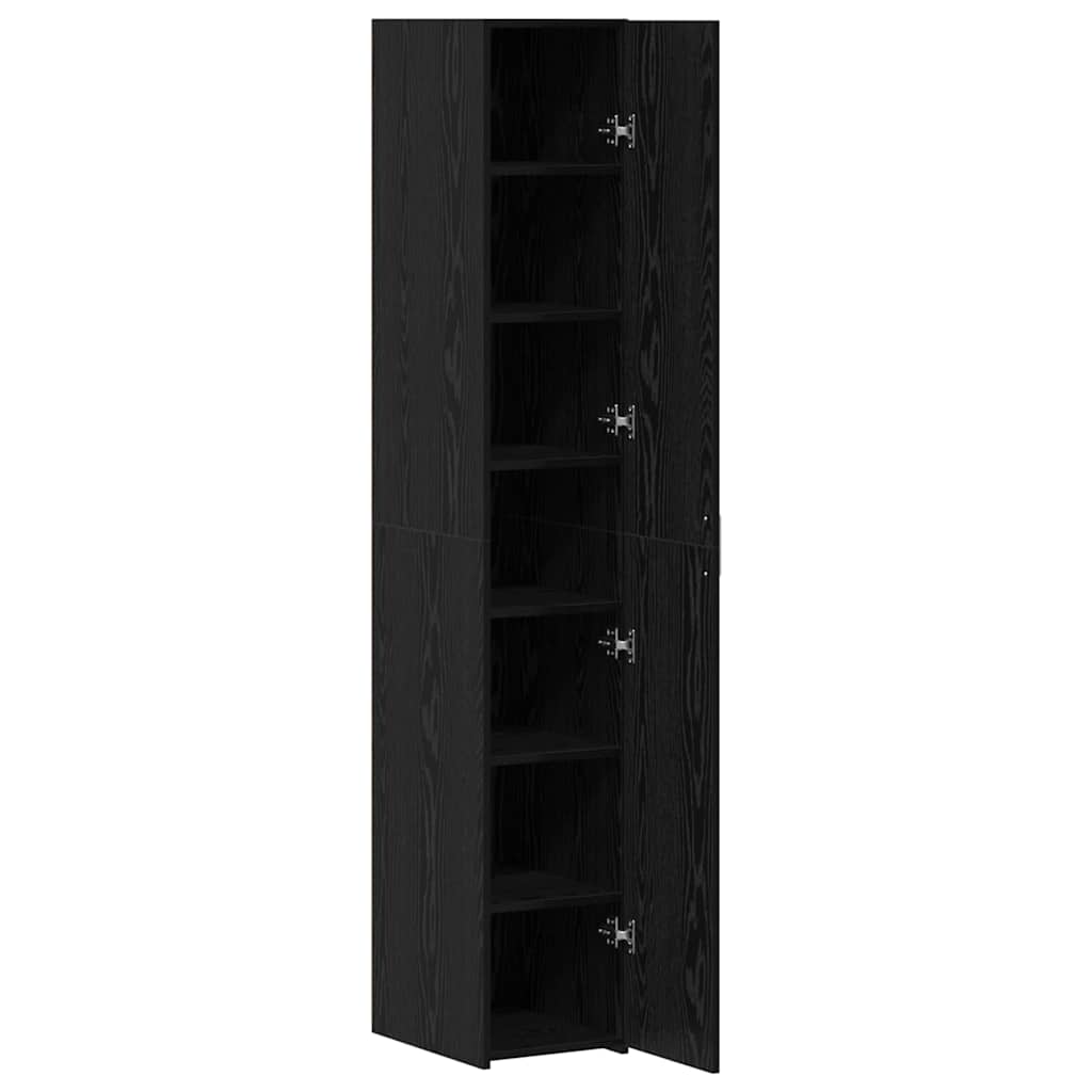 Highboard Black Oak 30 x 42.5 x 185 cm