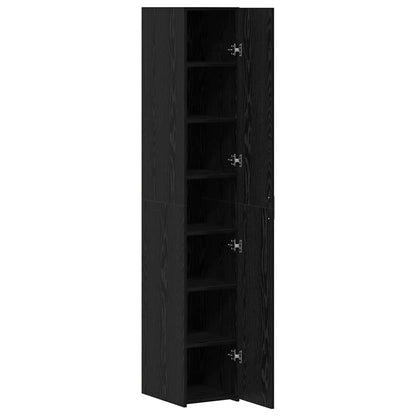 Highboard Black Oak 30 x 42.5 x 185 cm