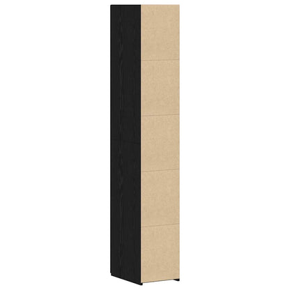 Highboard Black Oak 30 x 42.5 x 185 cm