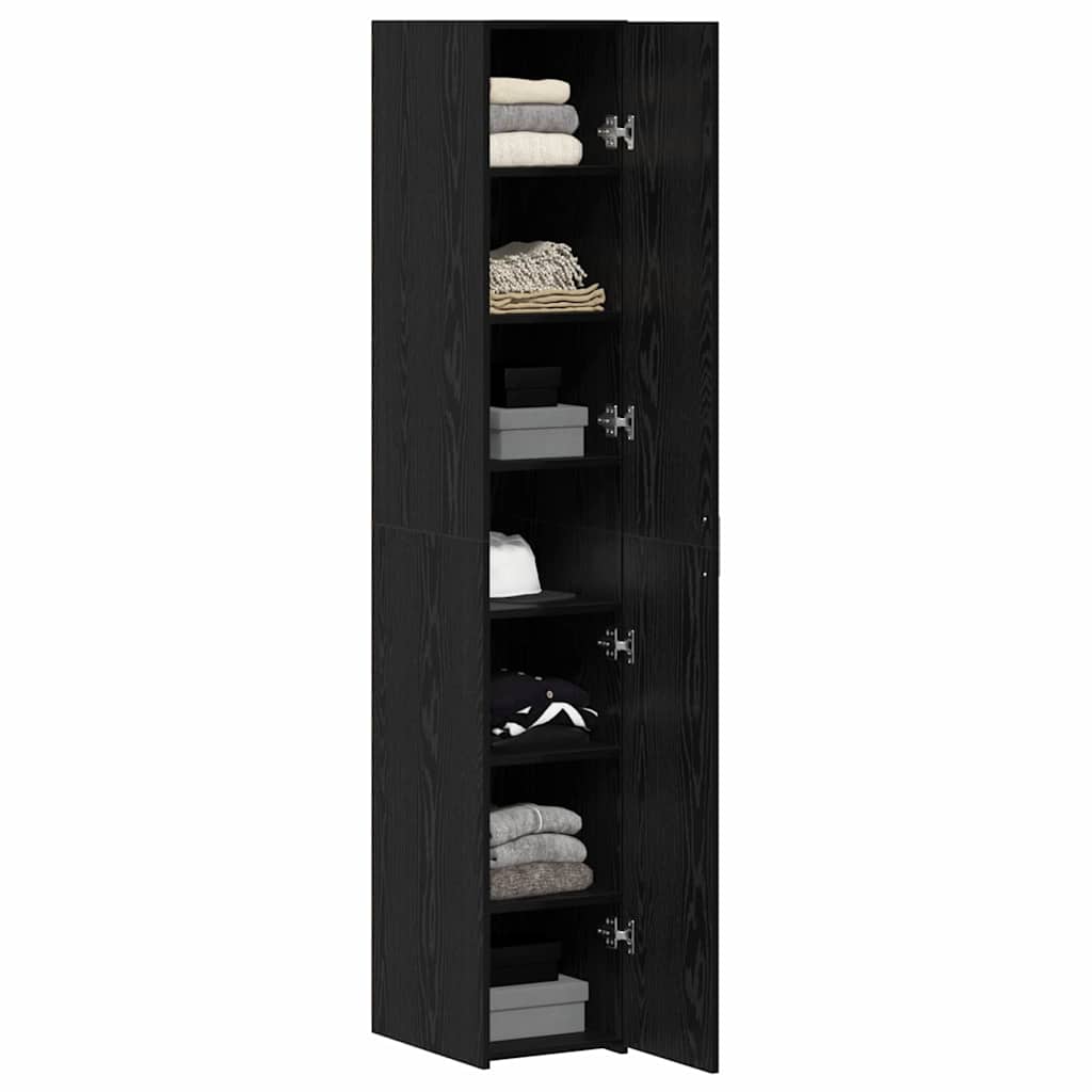 Highboard Black Oak 30 x 42.5 x 185 cm