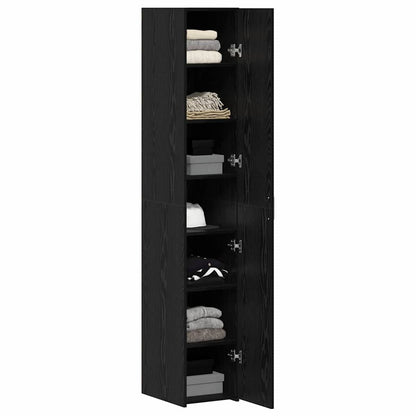 Highboard Black Oak 30 x 42.5 x 185 cm