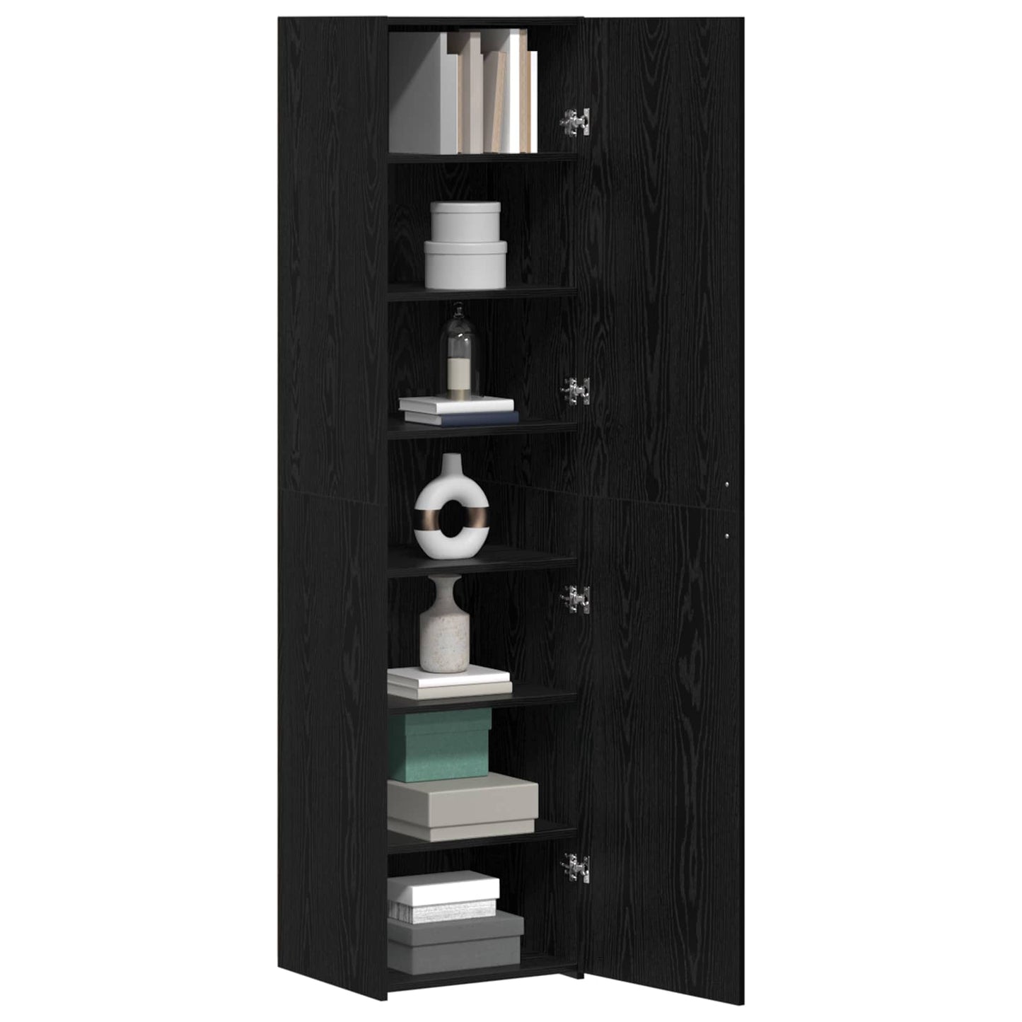 Highboard Black Oak 45 x 42.5 x 185 cm