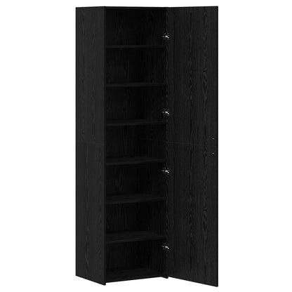 Highboard Black Oak 50 x 42.5 x 185 cm