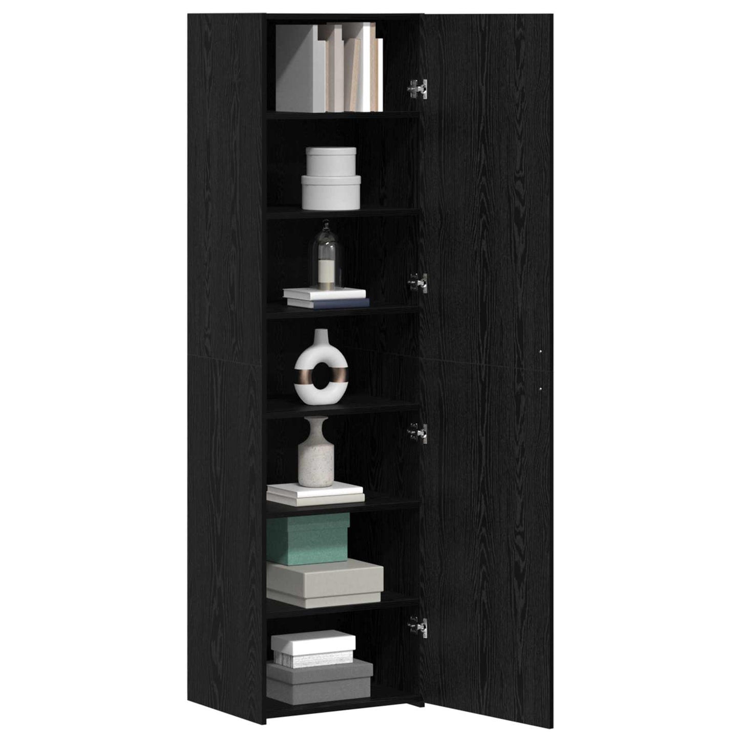 Highboard Black Oak 50 x 42.5 x 185 cm