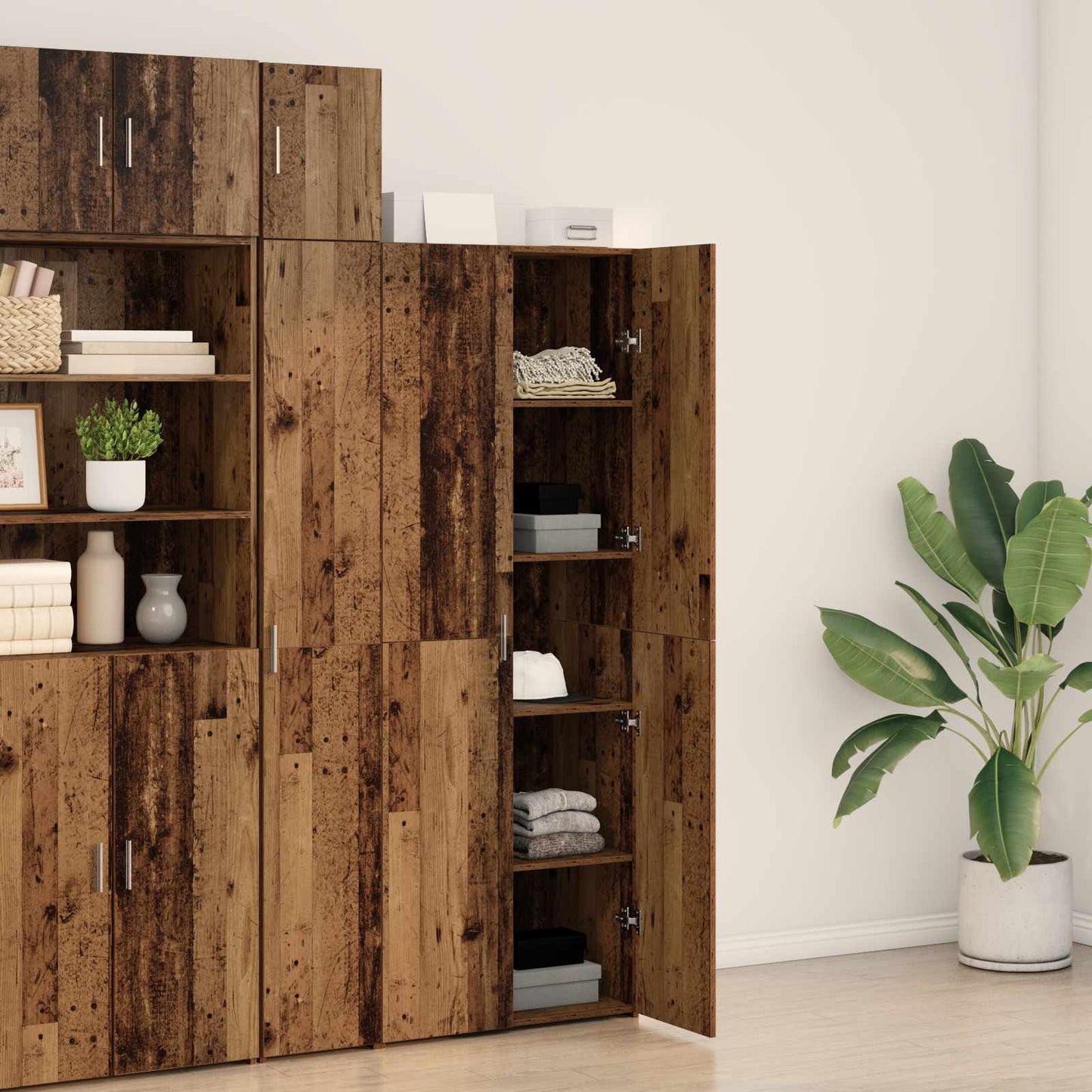 Highboard Old Wood 70 x 42.5 x 185 cm