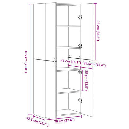 Highboard Artisan Oak 70 x 42.5 x 185 cm