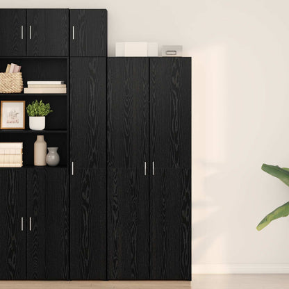 Highboard Black Oak 70 x 42.5 x 185 cm