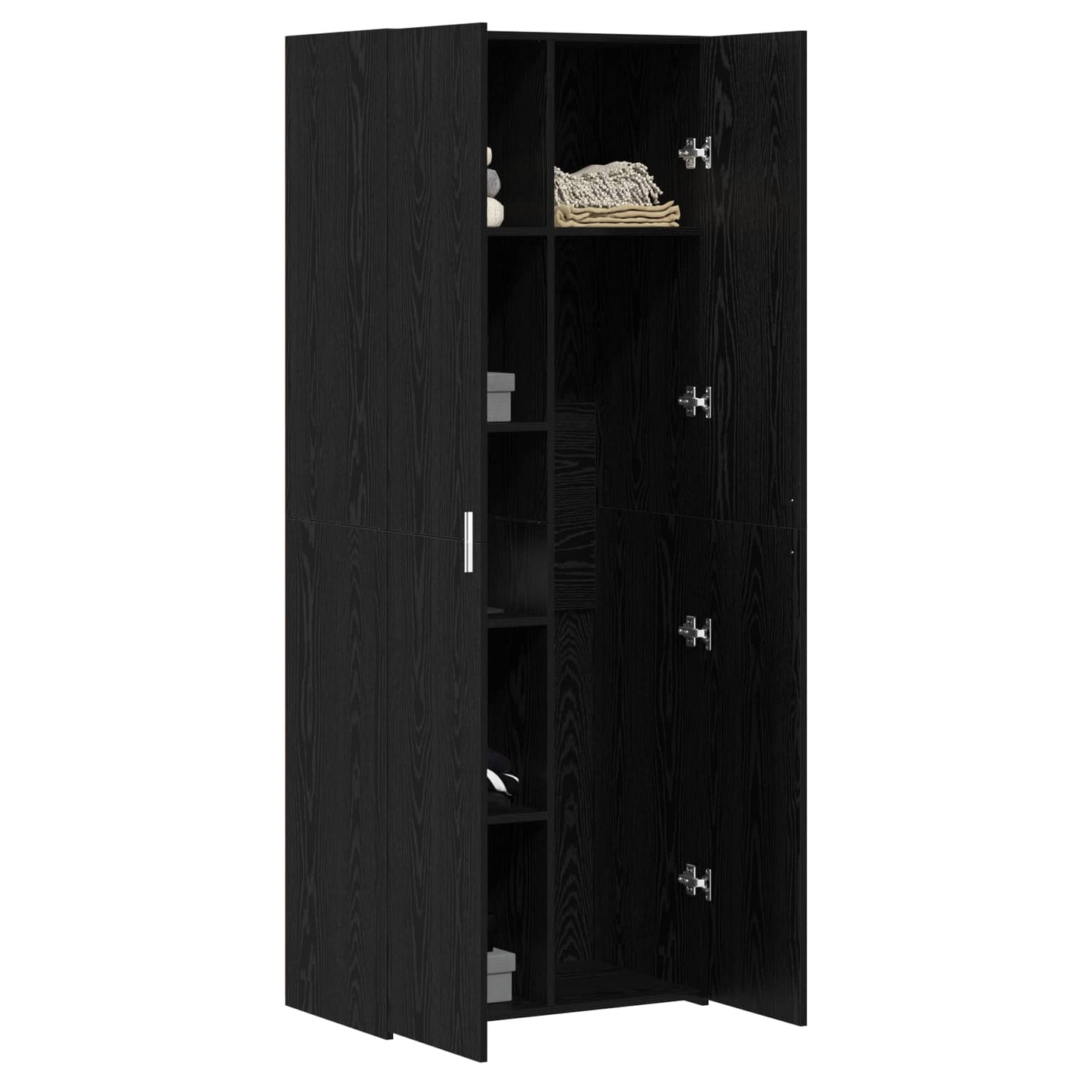 Highboard Black Oak 70 x 42.5 x 185 cm